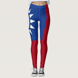 taiwanesische Flagge Leggings