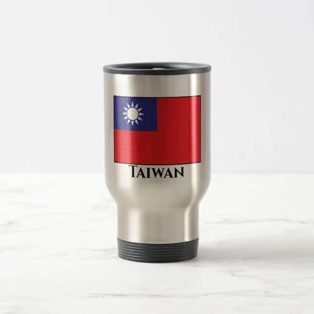 taiwanesische Flagge Reisebecher (Mittel)