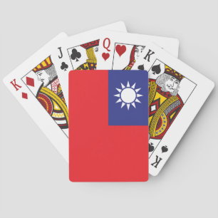 taiwanesische Flagge Spielkarten