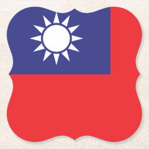 taiwanesische Flagge Untersetzer