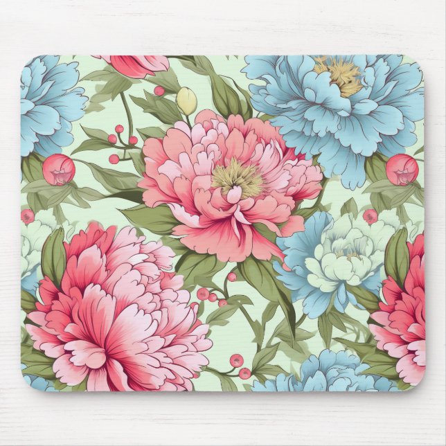 taiwanesische Peonies Mousepad (Vorne)