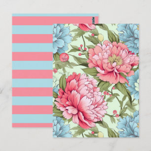 taiwanesische Peonies Postkarte