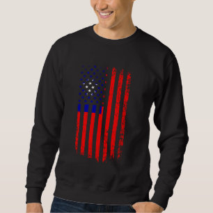 Taiwanesische Republik der amerikanischen Flagge R Sweatshirt