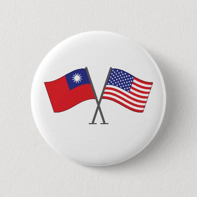 Taiwanesischer amerikanischer Knopf Button (Vorderseite)