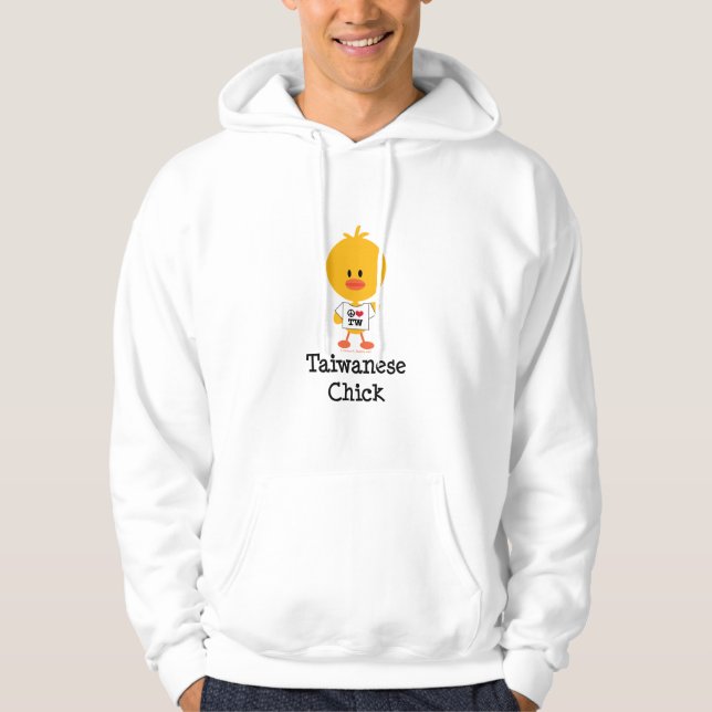 Taiwanesisches Küken-mit Kapuze Sweatshirt (Vorderseite)