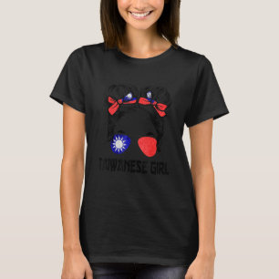 Taiwanesisches Mädchen Taiwan-Flagge Taiwan Stolz T-Shirt