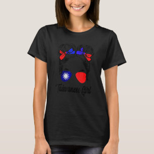 Taiwanesisches Mädchen Taiwan Frauen Taiwan-Flagge T-Shirt