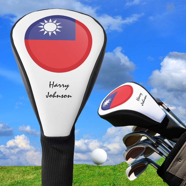 Taiwanische Flagge & Mit Monogramm Golf Clubs Headcover (Von Creator hochgeladen)