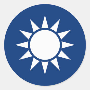 Taiwans Wappen Runder Aufkleber