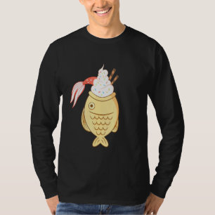 Taiyaki Fish Koi Fisch Japanischer Waffeleis Creme T-Shirt