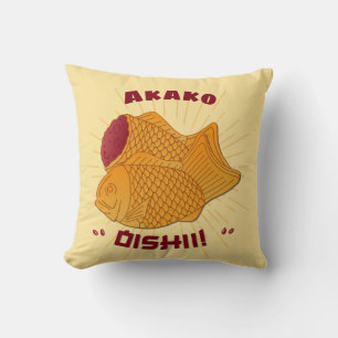 Taiyaki Fish Oishii Japanische Food Illustration Kissen