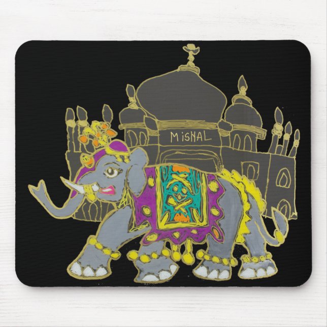 Taj Elefant Mousepad (Vorne)