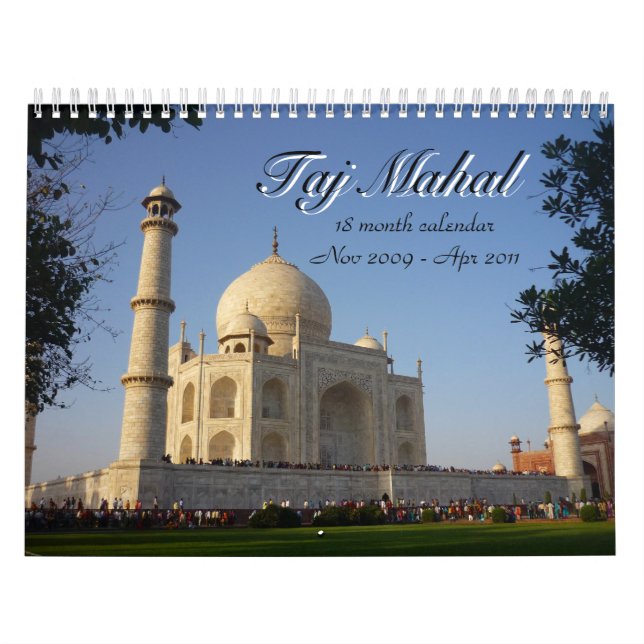 Taj Mahal 18-monatiger Kalender (Titelbild)