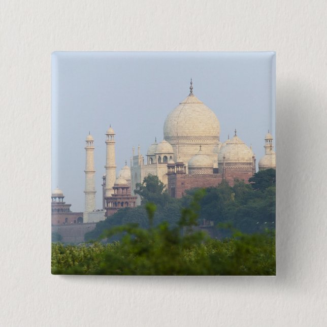 Taj Mahal, Agra, Indien Button (Vorderseite)