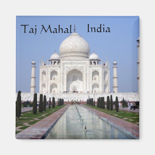 Taj Mahal, Agra, Indien Magnet (Vorne)