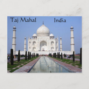 Taj Mahal, Agra, Indien Postkarte