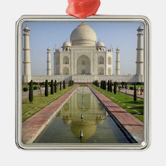 Taj Mahal, Agra, Uttar Pradesh, Indien, Ornament Aus Metall (Vorne)