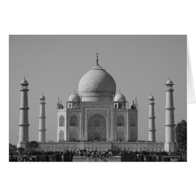 taj mahal b&w (Vorderseite (Horizontal))