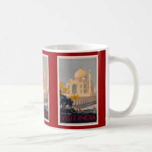 Taj Mahal - Besuchs-Indien Plakat-Tasse Tasse