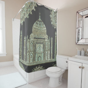 Taj Mahal - Bohemischer orientalischer Stil Duschvorhang