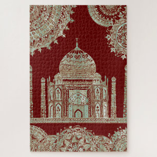 Taj Mahal - Bohemischer orientalischer Stil Puzzle
