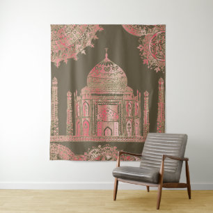 Taj Mahal - Bohemischer orientalischer Stil Wandteppich