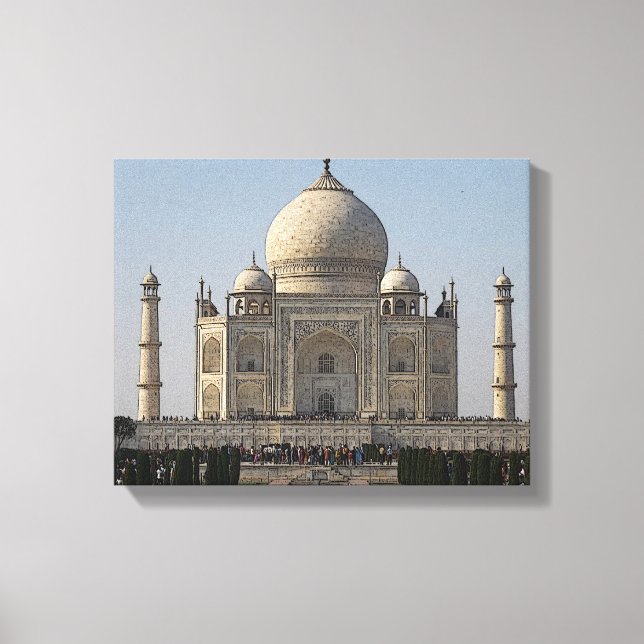 taj mahal Cartoon Leinwand (Vorderseite)
