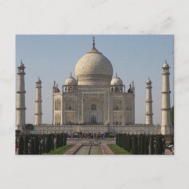taj mahal Cartoon Postkarte (Vorderseite)