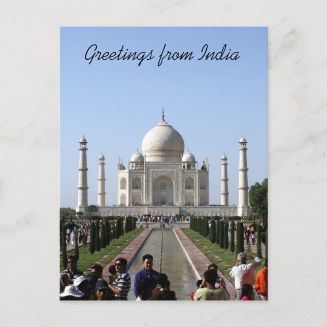 taj mahal crowget postkarte (Vorderseite)