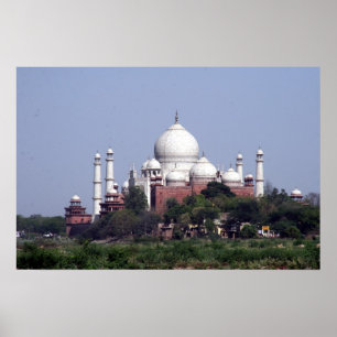 taj mahal distant poster