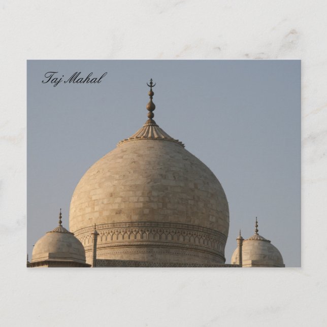 Taj mahal domes postkarte (Vorderseite)