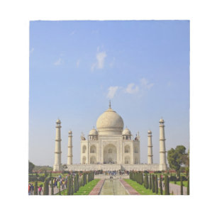 Taj Mahal, ein Mausoleum in Agra, Indien, Notizblock