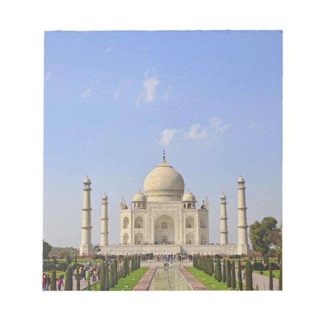 Taj Mahal, ein Mausoleum in Agra, Indien, Notizblock (Vorderseite)