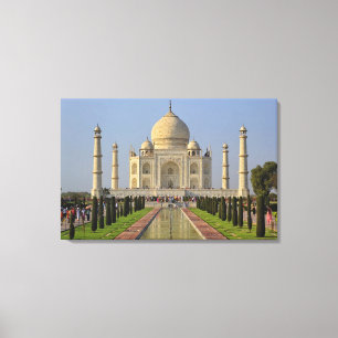 Taj Mahal, ein Mausoleum mit Sitz in Agra, Indien, Leinwanddruck