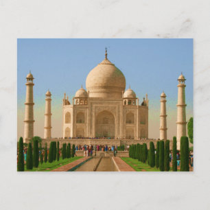 Taj Mahal Farben Postkarte