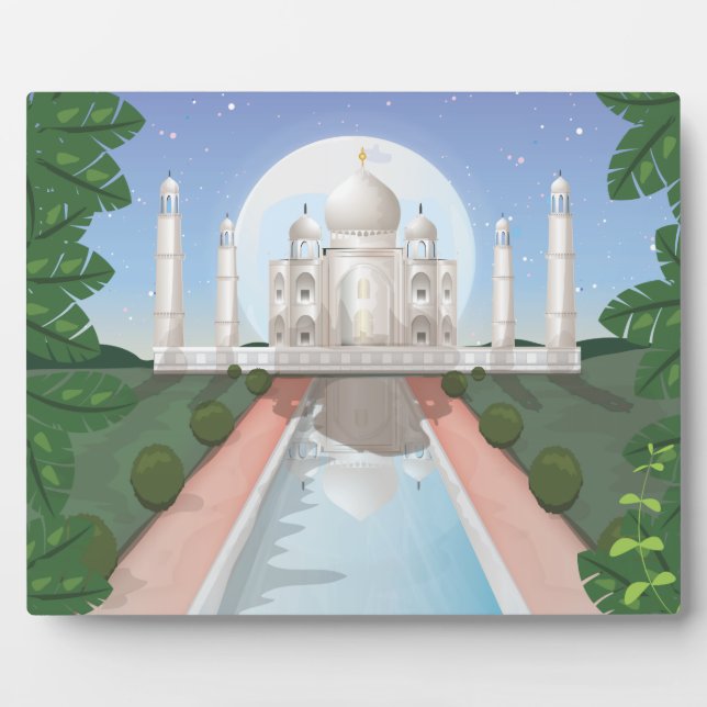 Taj Mahal Fotoplatte (Vorderseite)