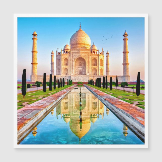 TAJ MAHAL High Definition Magnetkarte (Vorderseite)