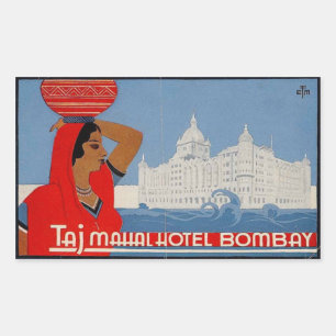 Taj Mahal Hotel (Bombay Indien) Rechteckiger Aufkleber