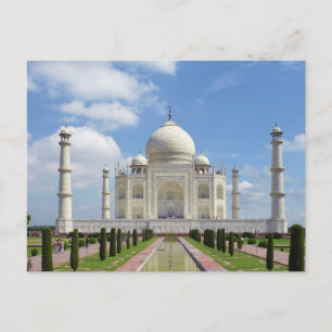 Taj Mahal in Agra India 7 Weltwunder Postkarte