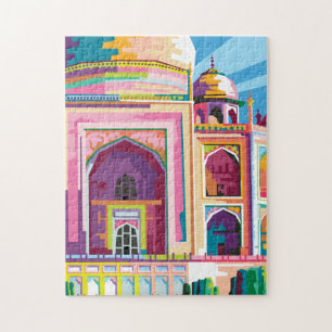 Taj Mahal in Indien Pop Art Puzzle
