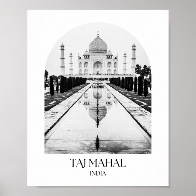 Taj Mahal India Arch Foto Print Poster (Vorne)
