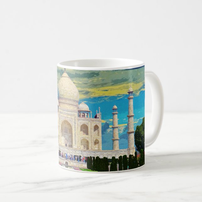 Taj Mahal India Beautiful Architecture #2 Kaffeetasse (VorderseiteRechts)