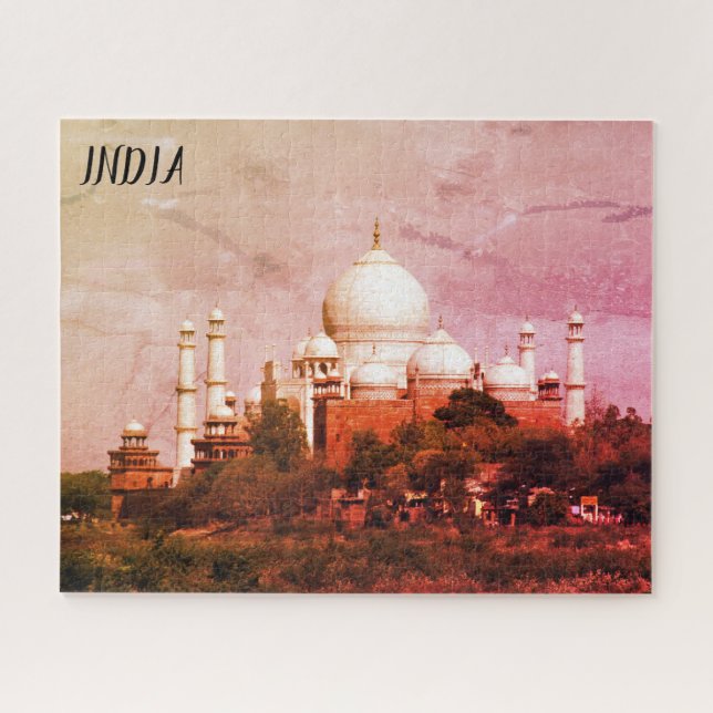 Taj Mahal India Marmor Puzzle (Horizontal)