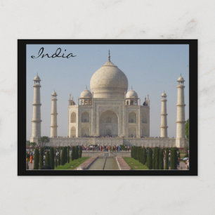 taj mahal india postkarte