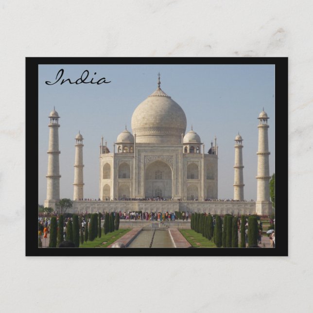 taj mahal india postkarte (Vorderseite)