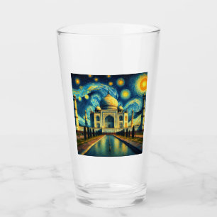Taj Mahal India Starry Night Glas