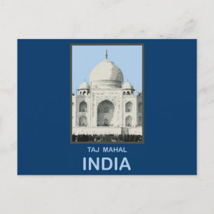 Taj Mahal Indien Postkarte