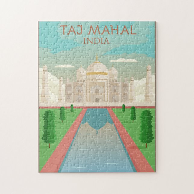 Taj Mahal, Indien Puzzle (Vertikal)