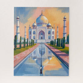 Taj Mahal Indien Reise Malerei Puzzle