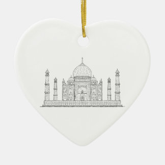 Taj Mahal Keramik Ornament